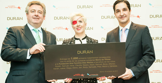 Alfonso Durán, María de Villota, Javier Pérez Mínguez, director de la Fundación Ana Carolina Díez Mahou.