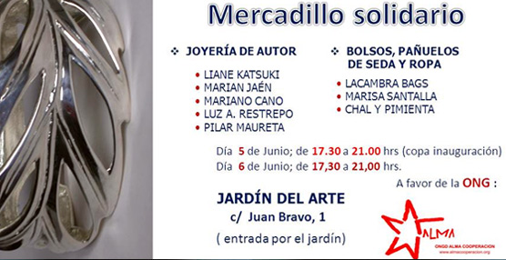 La Asociación Joyas de Autor muestra su cara más solidaria participando en un mercadillo organizado por la ONG Alma