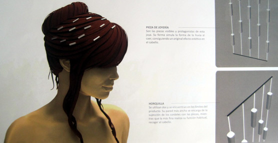 El boceto ganador del tercer premio es una joya para el pelo, de Rubén Boga.