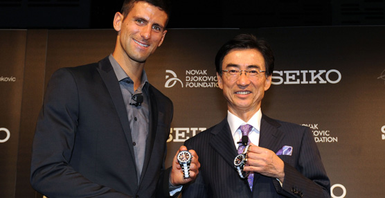 La japonesa Seiko y el tenista Novak Djokovic alcanzan un acuerdo de patrocinio para los últimos modelos de la marca
