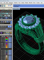 Diseño de joyería asistido por ordenador.