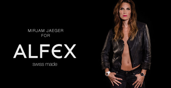 La modelo y ‘as’ del freeski Mirjam Jaeger es la nueva cara de la marca relojera Alfex