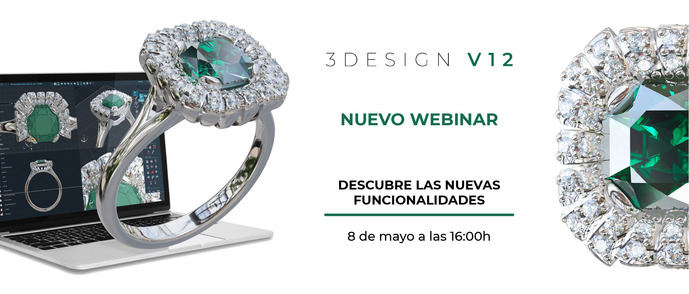 3Design V12, el software que sirve para diseñar joyas 3D realistas 