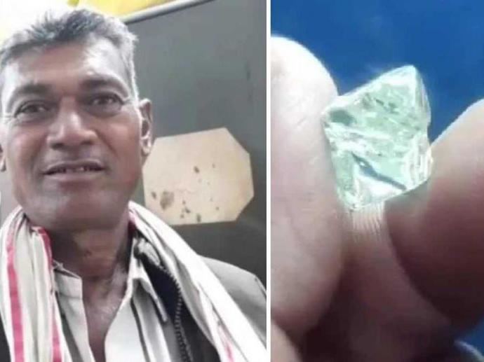 Un agricultor halla una gema de casi 14 quilates en India