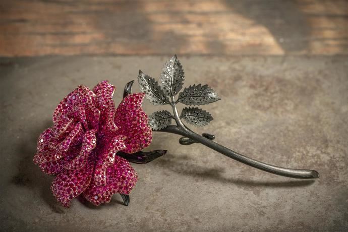 Rosa de la ópera 'El Caballero de la Rosa', diseñada por Chopard