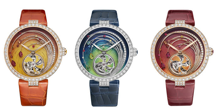 Chaumet presenta tres soberbios relojes-joya con tourbillón