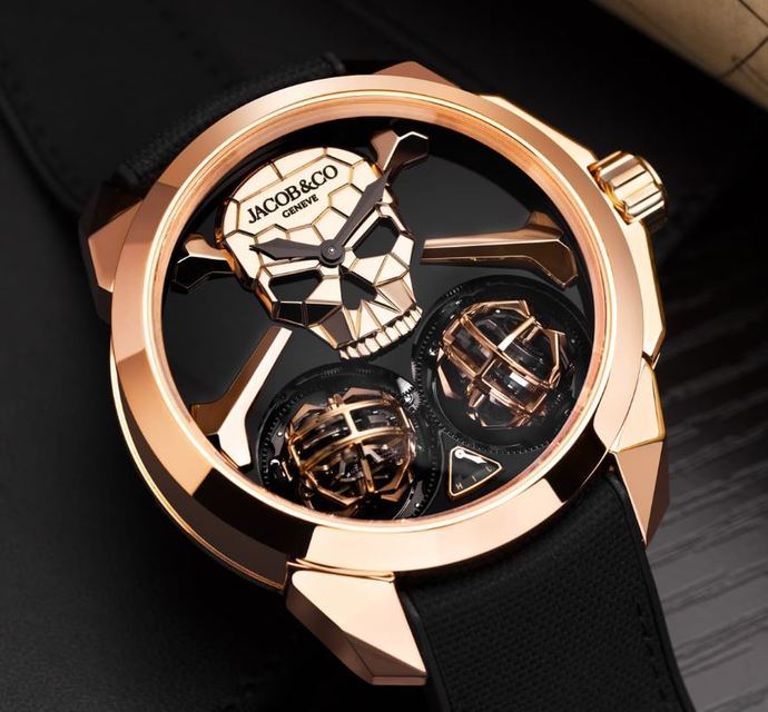 Jacob & Co. lanza el reloj Skull Double Tourbillon