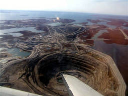 La mina Diavik, al norte de Canadá.