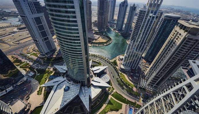 La impresionante torre que alberga la Bolsa de Diamantes de Dubai. 