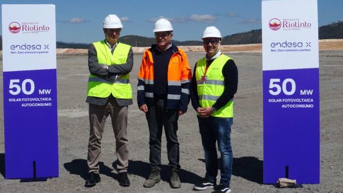 Endesa y Atalaya Mining construyen la primera instalación de autoconsumo de una mina en España