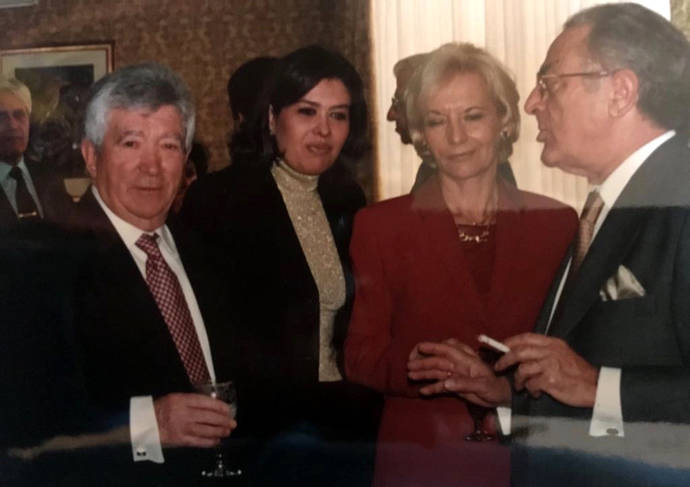 Jesús García Martín, a la izquierda, en un evento relojero. 