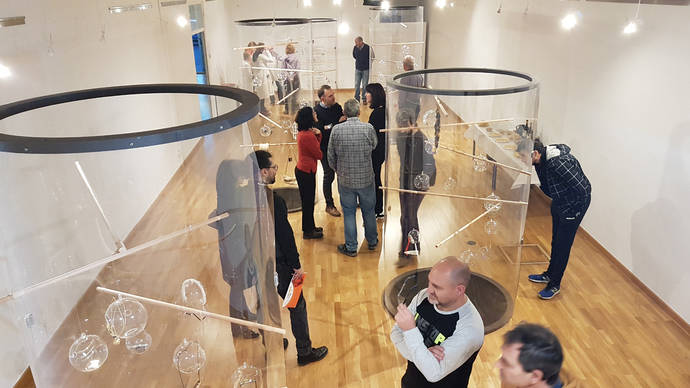 Inauguración de la muestra en el Centro Regional de Artesanía de Castilla y León (CEARCAL).