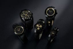 Hamilton lanza cinco relojes en negro y dorado
