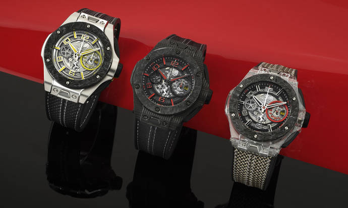 Hublot celebra con tres modelos el 90 Aniversario de Ferrari