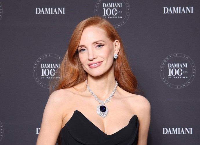 Jessica Chastain es nombrada como nueva embajadora de Damiani