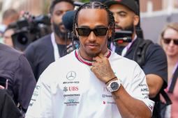 Lewis Hamilton luce IWC en el Gran Premio de Fórmula 1