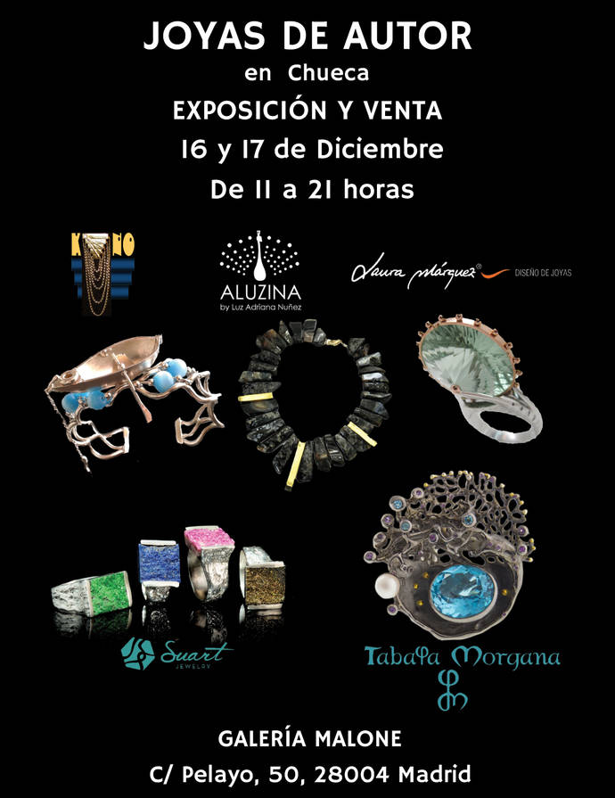 Joyas de Autor expone en la galería madrileña Malone