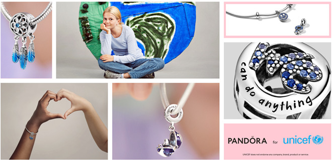 Pandora lanza #CharmsForChange en apoyo de UNICEF