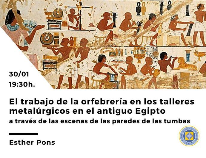 Webinar del IGE: 'La orfebrería en el antiguo Egipto'