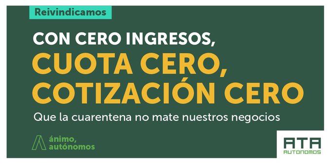 Los autónomos “ruegan” al Gobierno la suspensión de la cuota de marzo