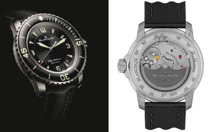 Blancpain lanza su reloj estrella para buceo en titanio