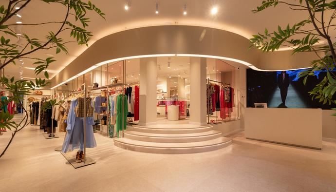 Interior de la tienda.