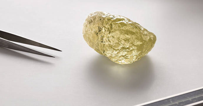 Un nuevo diamante triplica el récord de tamaño en Norteamérica