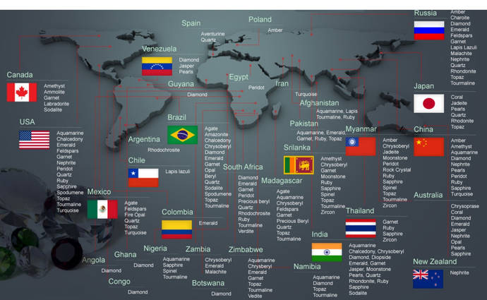 La industria explora el origen geográfico de las gemas