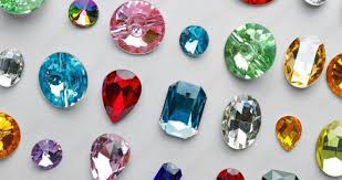 Gemas de colores.