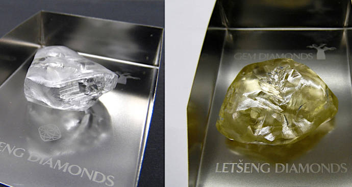 Diamantes de más de 100 quilates en una de las minas más rentables del mundo