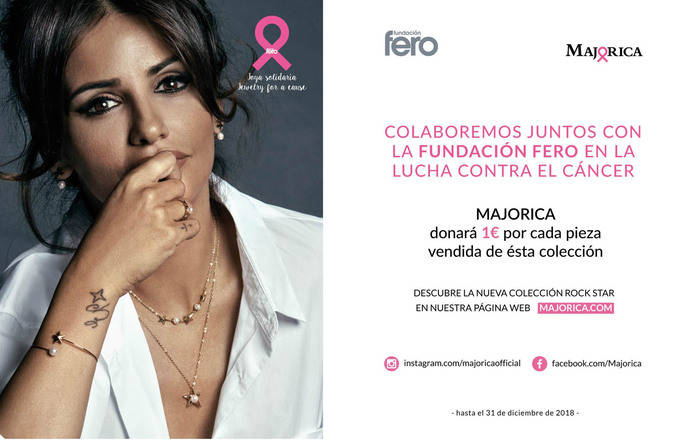 Colección solidaria de Majórica contra el cáncer de Mama