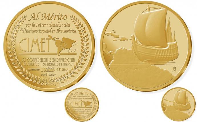 La Casa de la Moneda acuña una Medalla especial para ministros y empresarios de Turismo