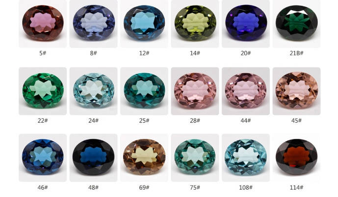 Esta piedra sintética cuenta con 50 variedades de color diferentes.