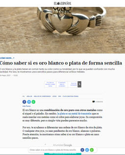El periódico El Español lo vuelve a hacer: ¿Cómo saber si es oro blanco o plata de forma sencilla?
