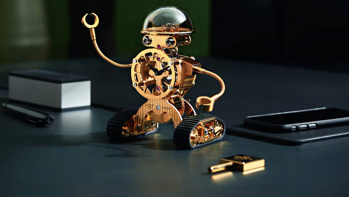 El curioso robot-reloj de la manufactura suiza L'epee