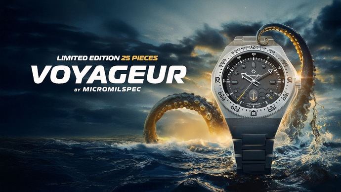 Micromilspec lanza su nuevo modelo de reloj Voyageur