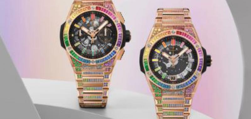 Big Bang Unico Integrated Rainbow y Big Bang Unico Time Only Rainbow